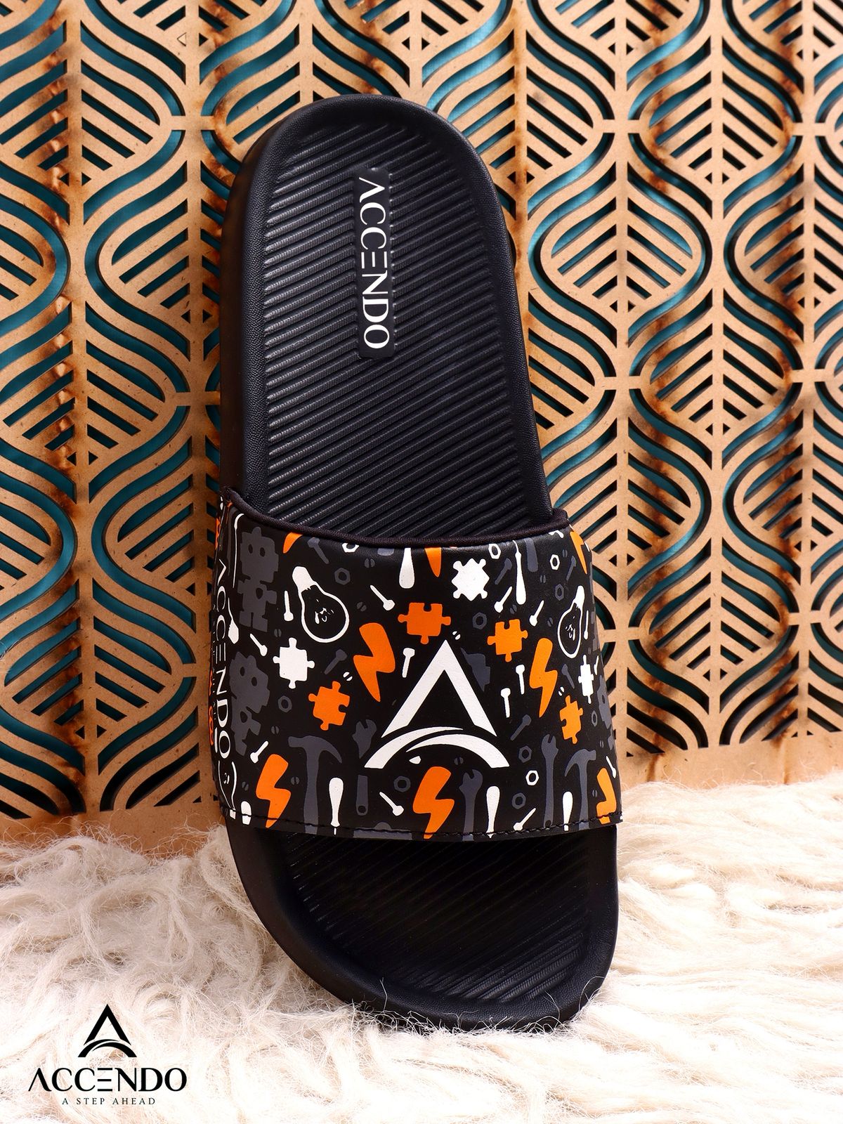 Logo Print Navy